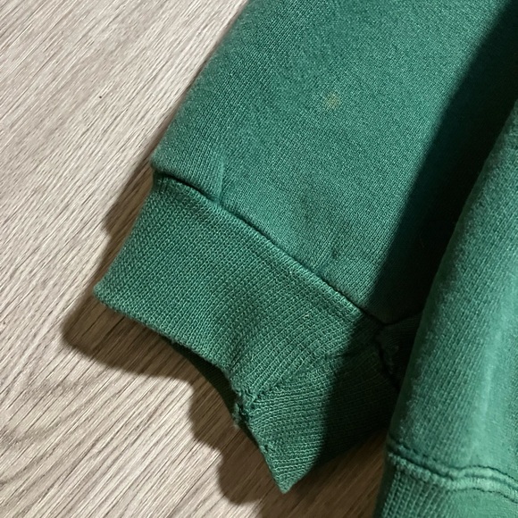 90s Adidas faded and distressed made in USA green hoodie sweater men’s XL VTG. - Picture 10 of 16